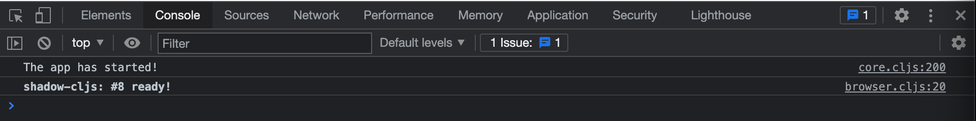 developer javascript console